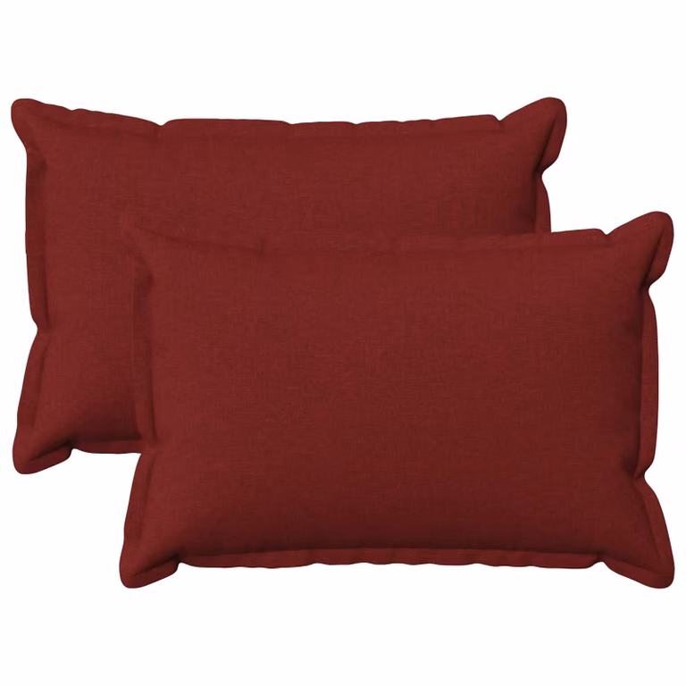 Set di 2 federe vidaXL HOUTEN rosse, forma rettangolare, 30 x 50 cm