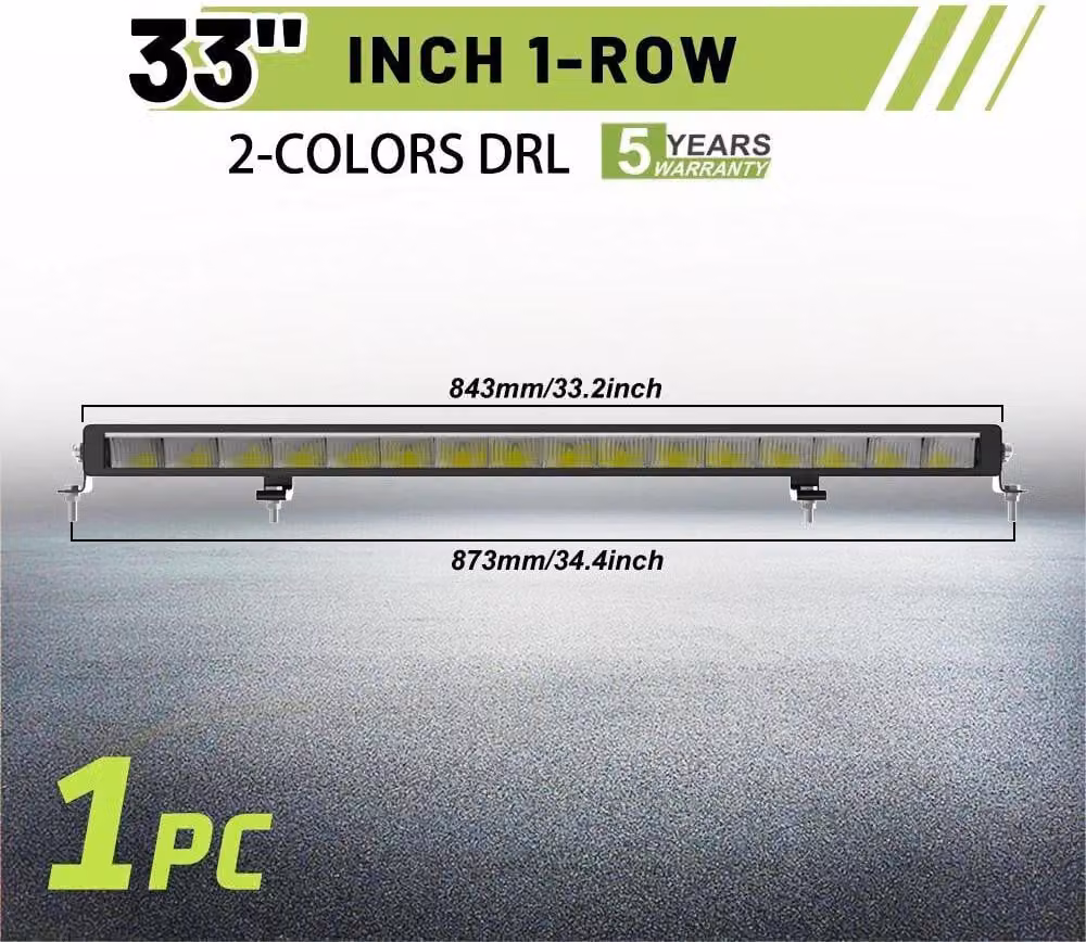 Striscia luminosa a LED, design a fascio combinato, migliore protezione IP68, 32 pollici con DRL