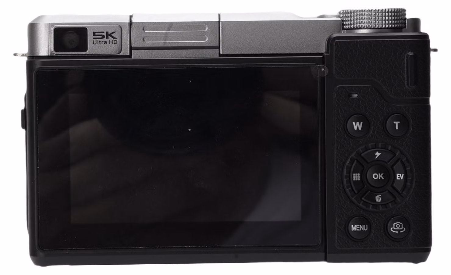 Fotocamera digitale 5K per fotografia, WiFi, vlog, autofocus, video, 3 pollici, schermo ribaltabile a 180 gradi con doppio obiettivo anteriore e posteriore, zoom 18x