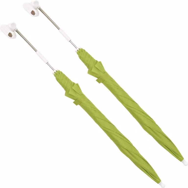 Ombrelloni per Sedie da Campeggio 2 pz Verdi 105 cm