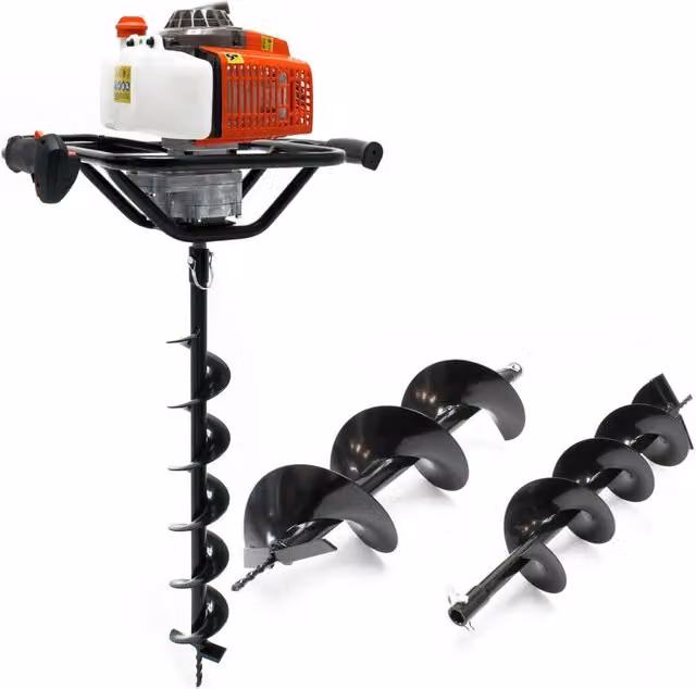 Set trivella termica 63,3 cc 3 CV punte da trapano 100 mm 150 mm 200 mm trivella per terreno 16_0001568