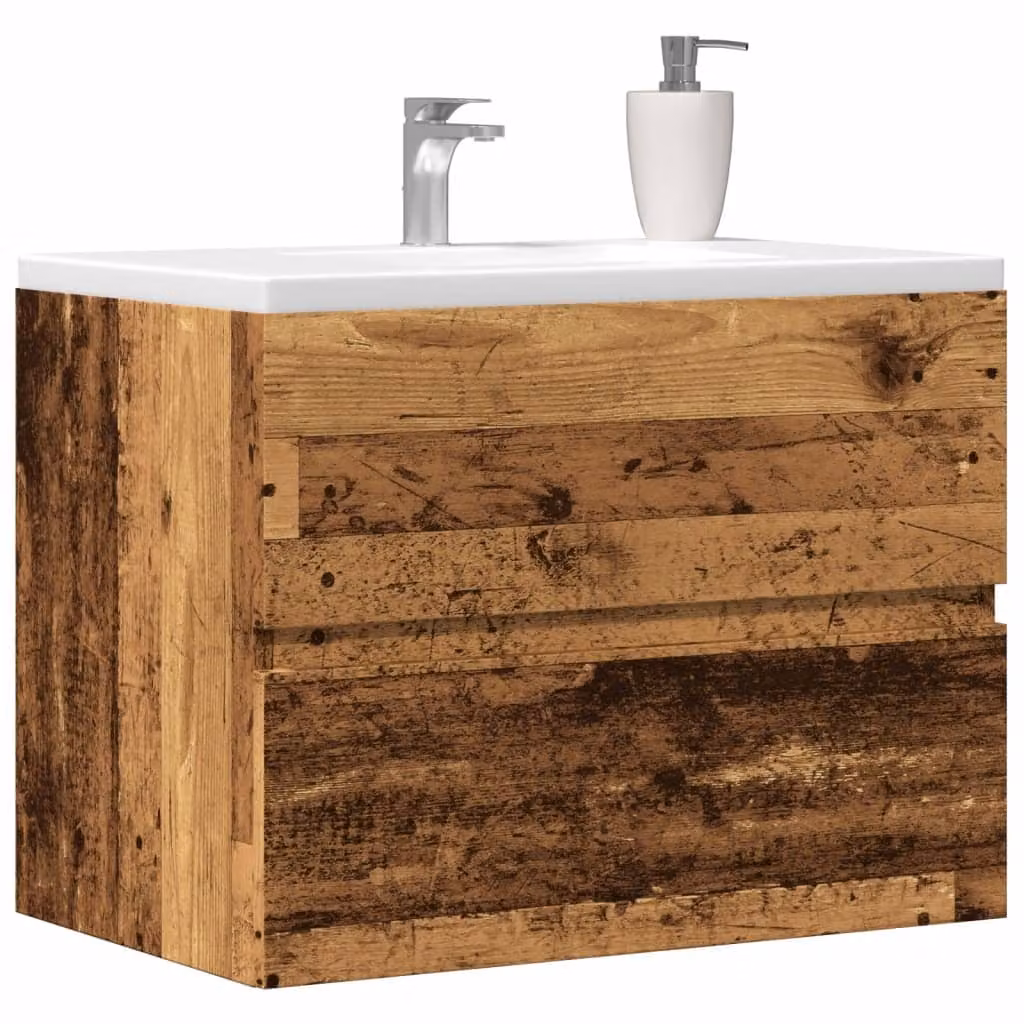Mobile da bagno moderno vidaXL in legno marrone L: 60 cm, P: 38,5 cm, H: 45 cm