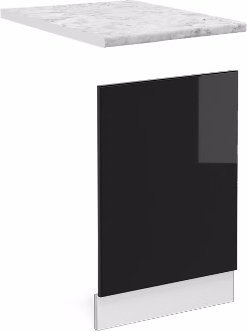 Pannello frontale Vicco R-Line Nero lucido 45 cm , PL Marmo, Model 45723