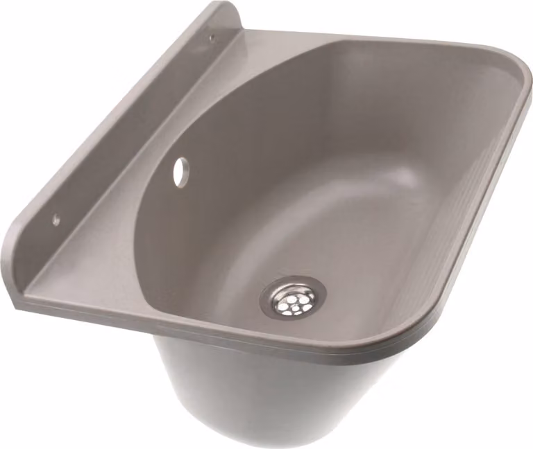 ADGO® Lavabo per lavanderia Lavabo da garage Granito grigio 46x36x20 cm