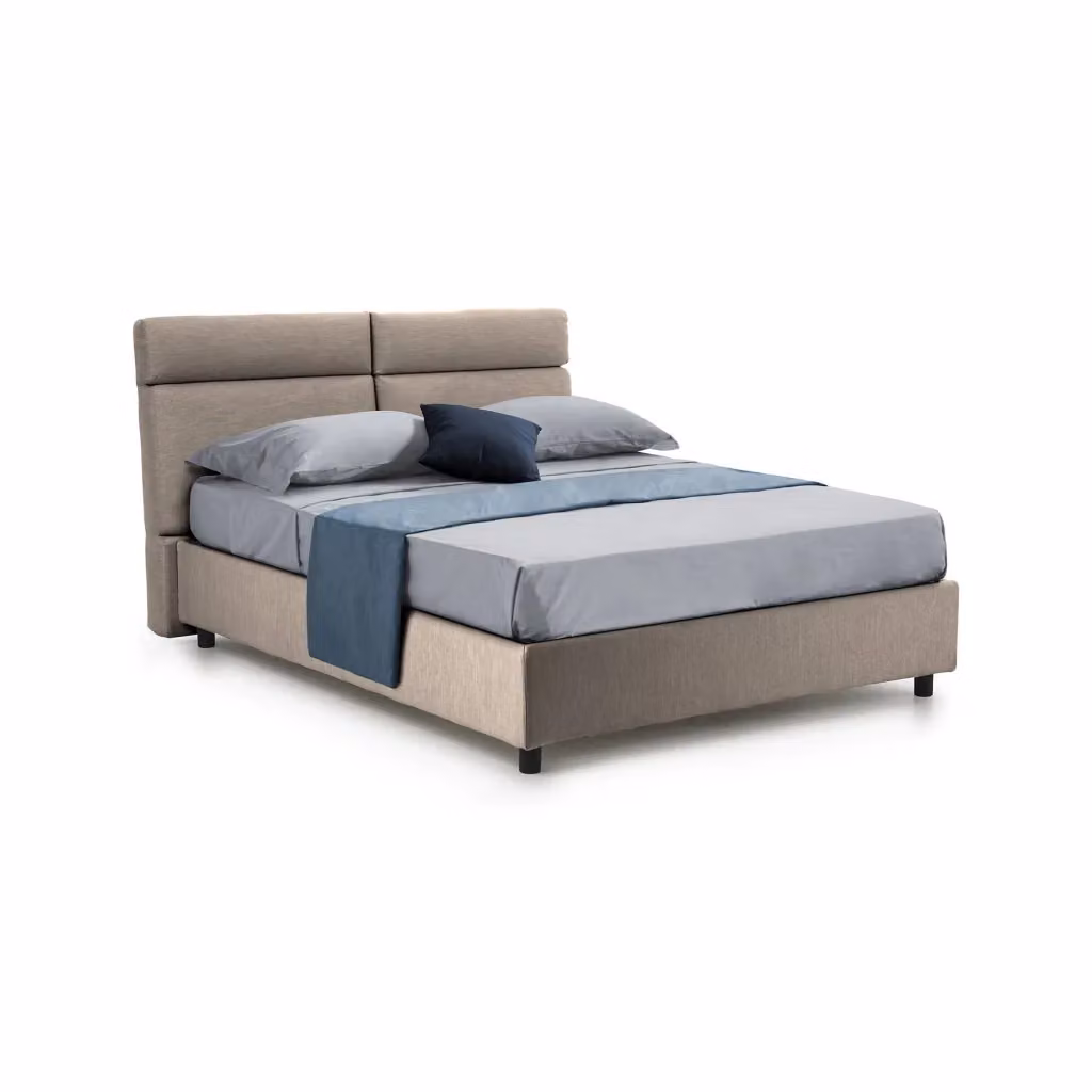 Letto Matrimoniale Ator DMORA con Contenitore a Sollevamento, Grigio, L/P: 160 x 200 cm – 2