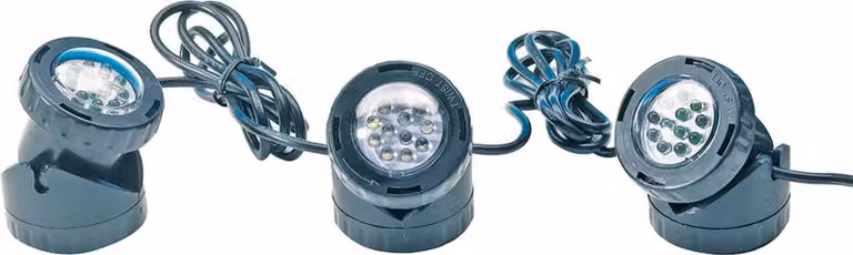 Illuminazione per laghetti LED / Set di 3 pezzi di faretti LED subacquei Heissner U130-T