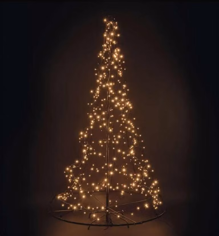 Albero di Natale, 180 cm, 480 LED, da esterno, vintage