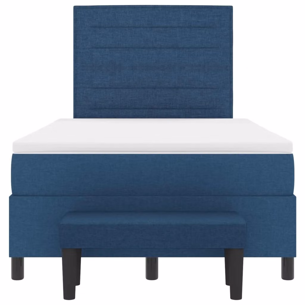 Letto Ibrido con Testiera in Tessuto Blu vidaXL L/P: 120 x 200 cm – 2