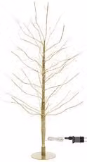 Albero luminoso Champagne 1 gioco di luce (H90 D50 cm) TIGLIO 240 luci - MICROLED Bianco caldo IP44 77812