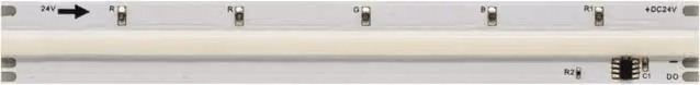 Striscia LED COB Fine Running Beneito & Faure, Lunghezza: 5 m, 24V, 12W/m, 2700K, IP20, tecnologia SPI per controllo dinamico pixel per pixel, Colore: Bianco