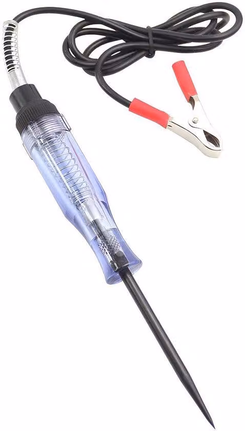 Tester di continuità elettrico CC 6 V/12 V/24 V per auto con spia rossa