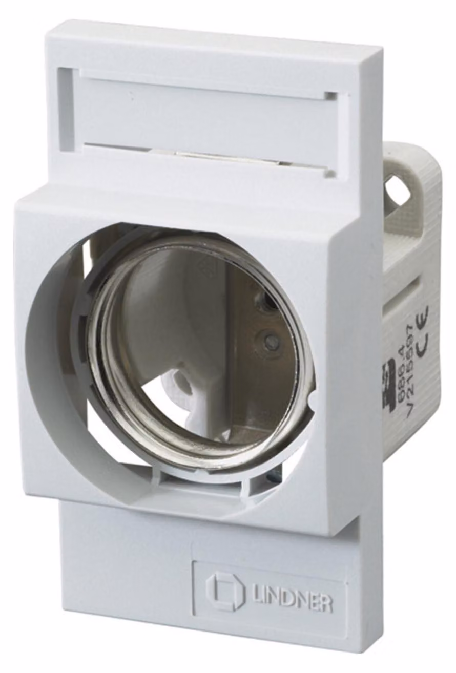 Base fusibili D III, 63A 1 polo - Base fusibili 1xDIII 63A 00686.410000