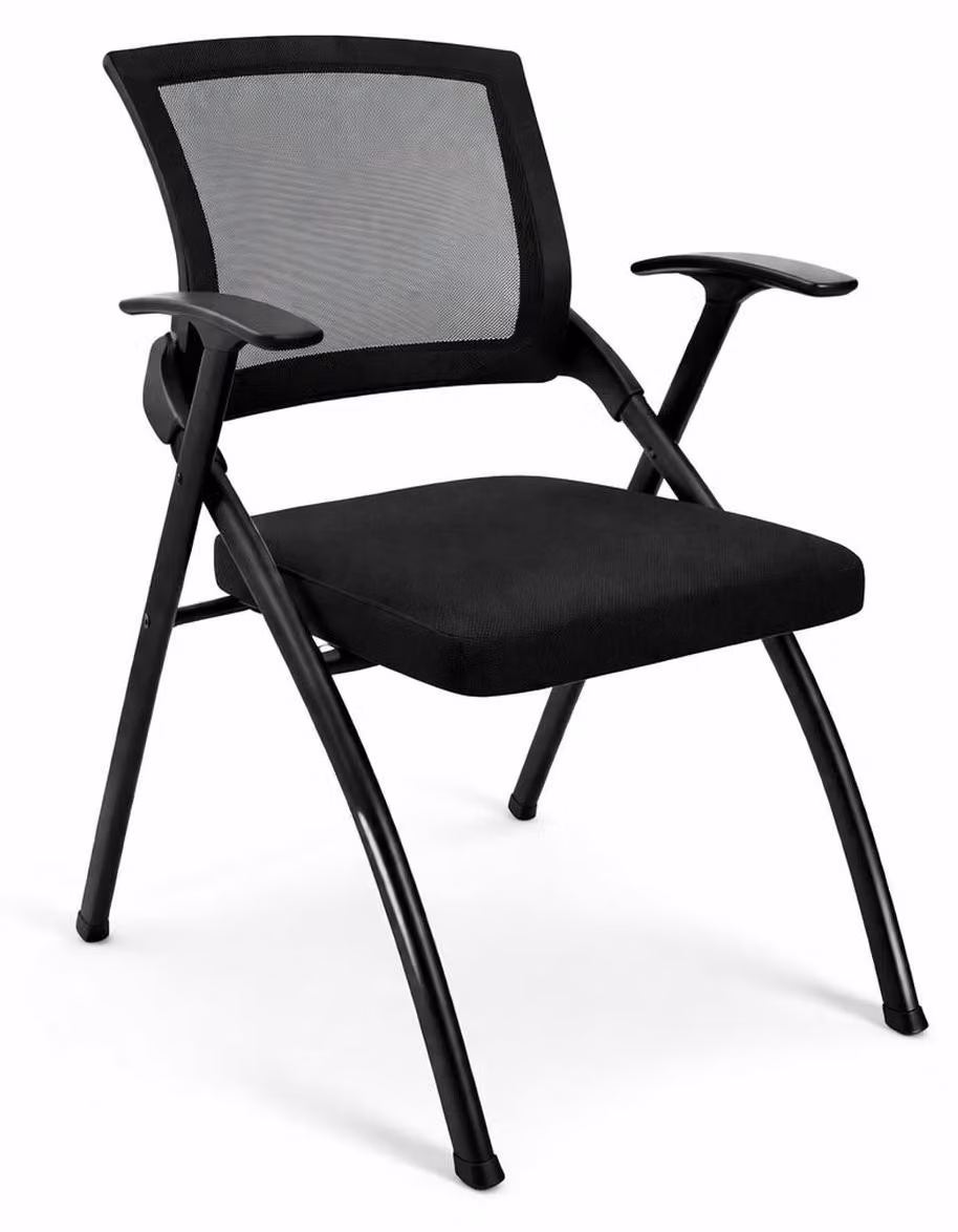 Moderna sedia da seminario con schienale in rete e braccioli ergonomici