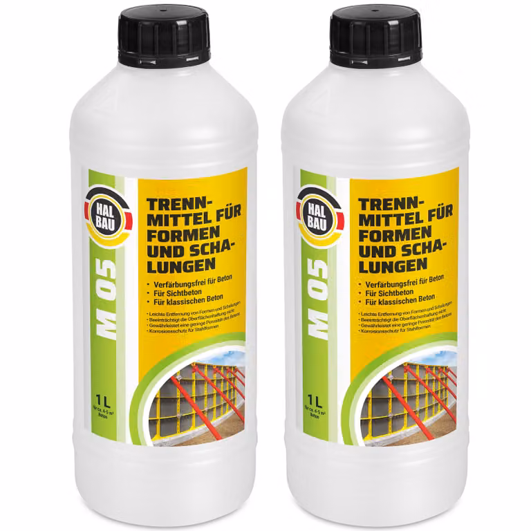 Distaccante 2L per casseforme, adatto per malte a base di gesso. Agente distaccante HALBAU M05