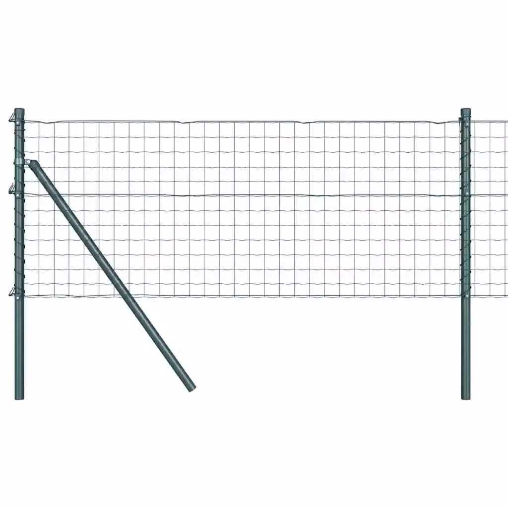 Recinzione in rete d'acciaio rivestita in PVC verde vidaXL per fissaggio a terra L: 50 cm, P: 40 cm – 2