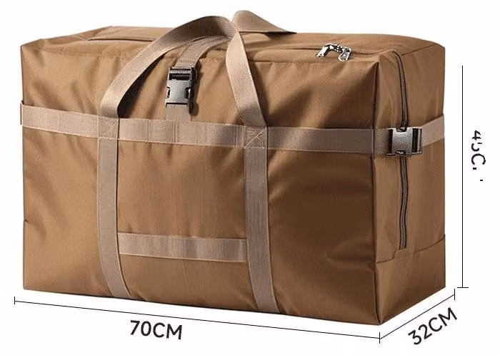 Borsa portaoggetti, grande capacità, ecologica, color kaki, taglia XL