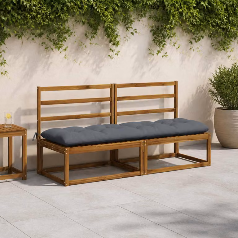 vidaXL Cuscino per panchina VIANEN 100% Poliestere Blu