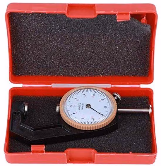 Misuratore di spessore da 0 a 20 mm - Precisione garantita - Puntale di misurazione piatto/a punta - Realizzato in lega di alluminio di alta qualità - Resistente e durevole