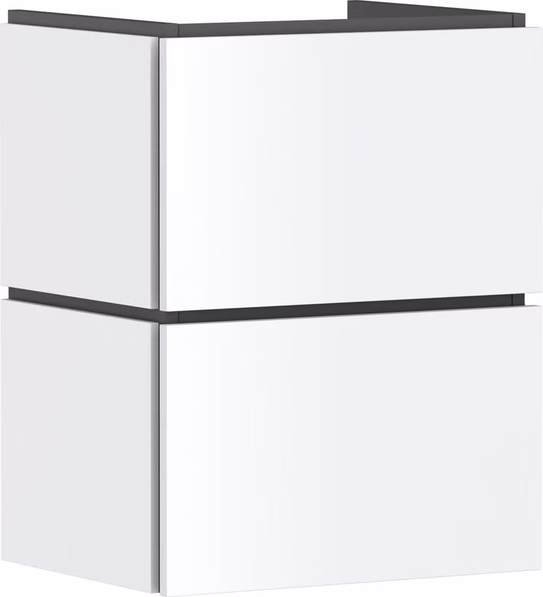 hansgrohe Xilesa E meuble sous-lavabo pour lave-mains, 2 tiroirs, 480x380x620mm, 54248700, 54248700