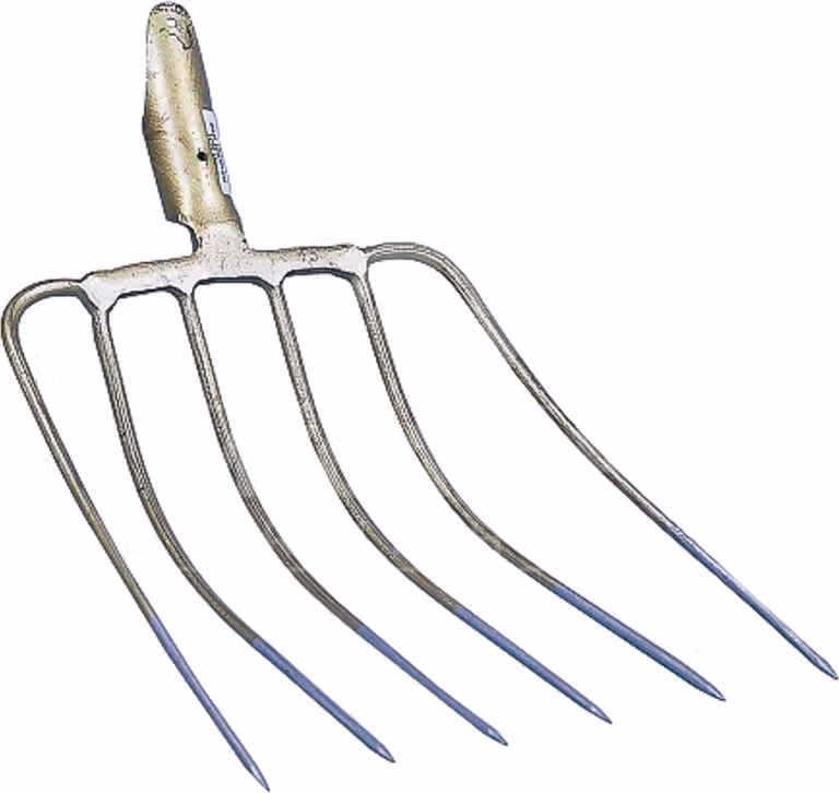 Kerbl, forchetta per mais, 6 denti, 36 x 34 cm, senza manico
