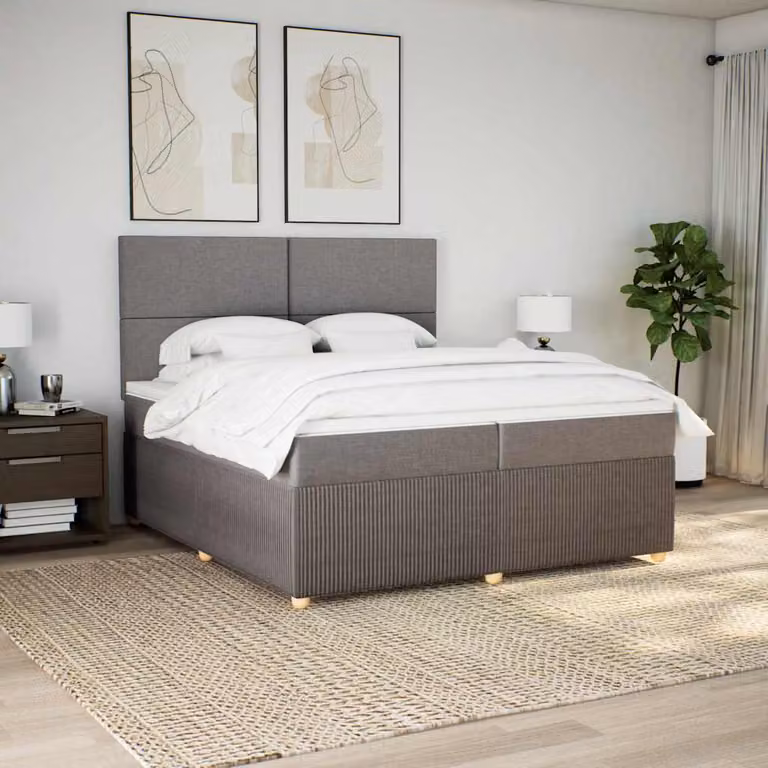 vidaXL Letto Ibrido con Materasso in Tessuto e Struttura in Legno di Pino, L/P: 200 x 200 cm