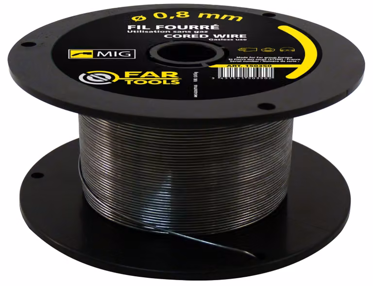 Rotolo di filo per saldatura brasata, diametro 0,8 mm, compatibile con saldatrici MIG senza gas