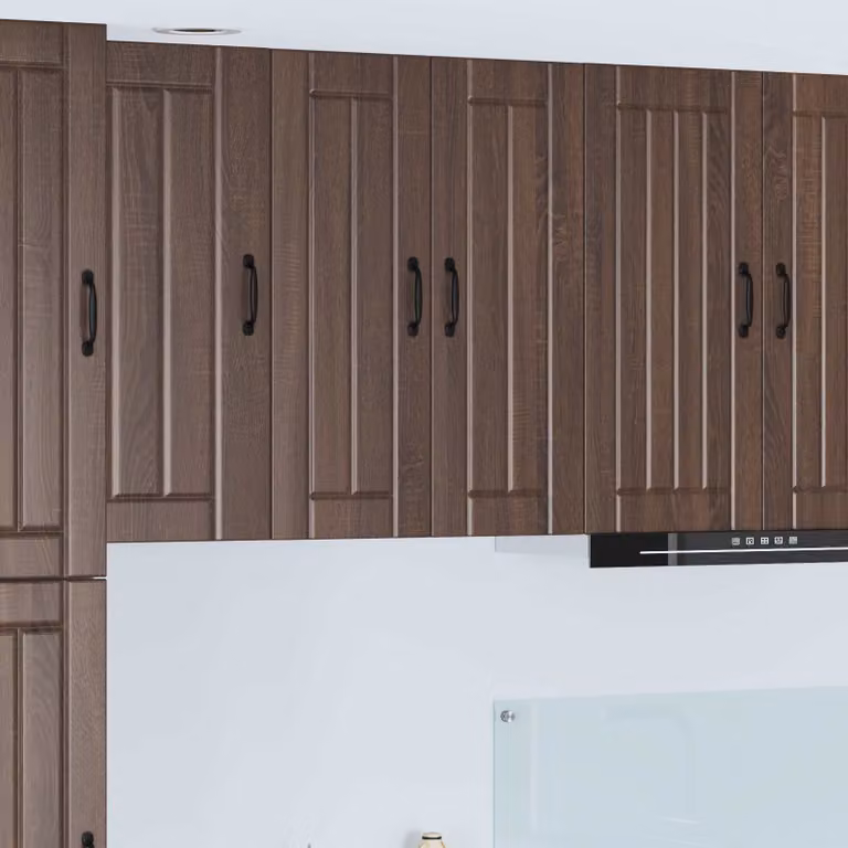 vidaXL Mobile in vetro da parete LUCCA Rovere Marrone 60 x 31 x 80 cm