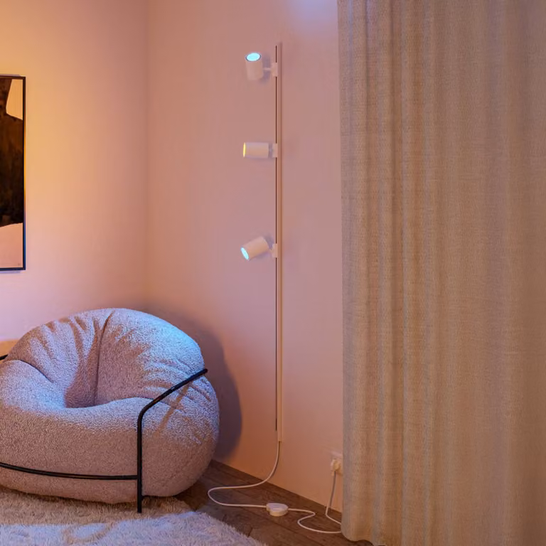 Paulmann URail Faretto su binario Luxe, bianco, ZigBee, GU10 dimmerabile, Bianco / Opale, Soggiorno / Sala da pranzo, Plastica, Moderno