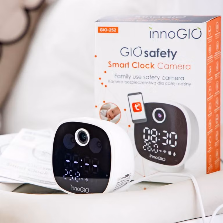 Home Smart Wi-fi Camera GIOsafety Clock