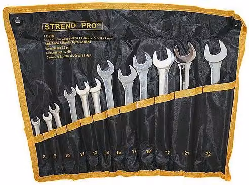 Set di chiavi Strend Pro HR31584, combinate, 12 pezzi, Cr-V, 8-22 mm