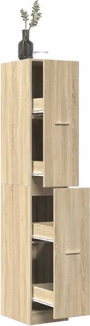 Armadietto da Farmacia a Parete vidaXL in Legno MDF Colore Marrone e Beige L/P/H: 30 x 41 x 174,5 cm