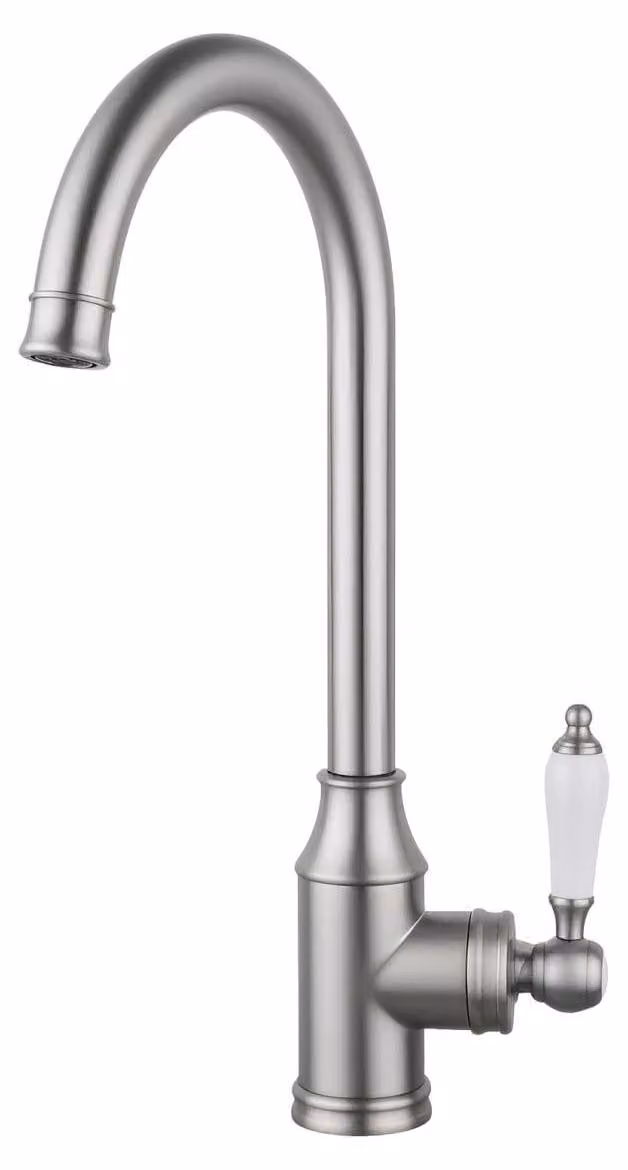 Miscelatore da cucina in stile vintage, acciaio inossidabile, serie Heritage Manor, modello NB-9001-HM, marca Aquanello