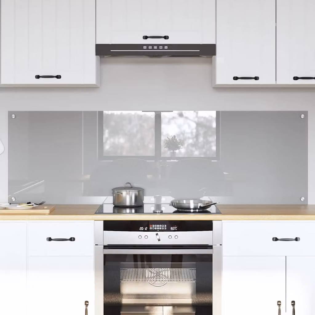 Set di 2 schienali da cucina vidaXL colore grigio chiaro, L 80 cm x P 50 cm