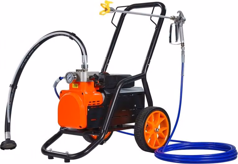 Spruzzatore airless a membrana 1700W - Spruzzatore mobile a carrello - Alta efficienza e controllo della velocità - Ideale per grandi superfici