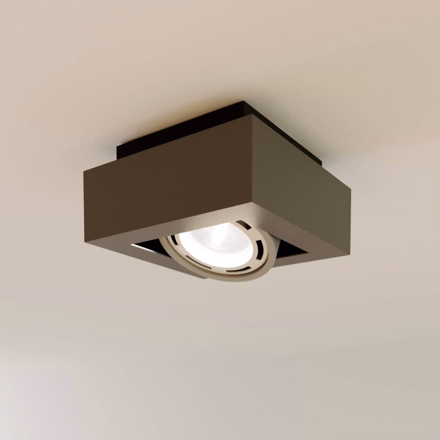 Plafoniera soffitto Ronka Arcchio, dimmerabile, Nero, Soggiorno / Sala da pranzo, Alluminio, Moderno, Plafoniera