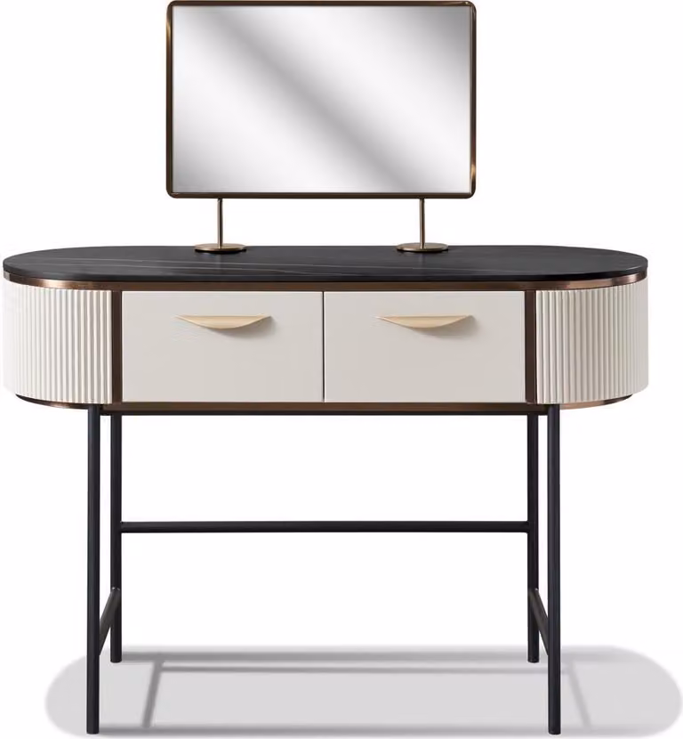 Designer Konsolen Schminktisch Kosmetik Tisch Spiegel Kommode Frisier Tische