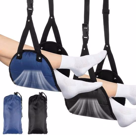 Poggiapiedi in plastica per i viaggi, ideale per rilassarsi e recuperare le energie durante i lunghi viaggi