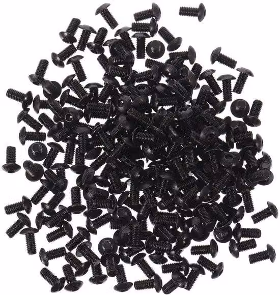 Grande macchina per velcro - Set da 200 pezzi - Viti M4 - Nero