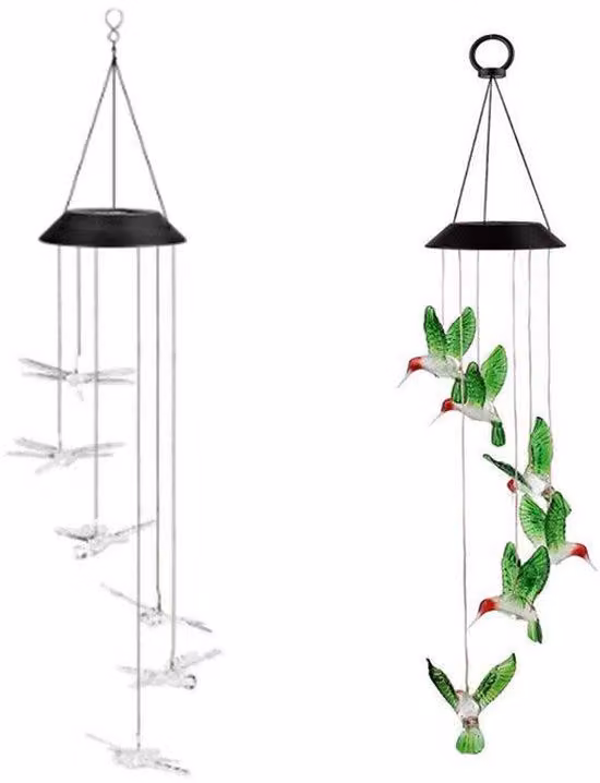Lampada a LED solare, con cambio di colore, a sospensione, da giardino, decorazione per esterni