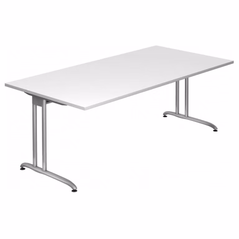 HAMMERBACHER BS2E Schreibtisch weiß rechteckig