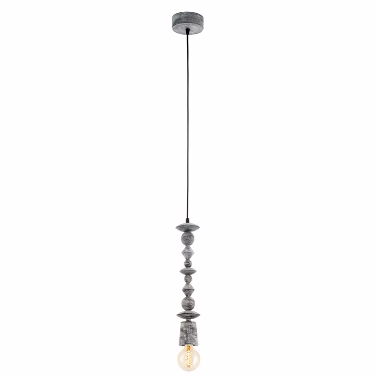Eglo lampada a sospensione Avoltri E27 max. 60W IP20 legno patina nera