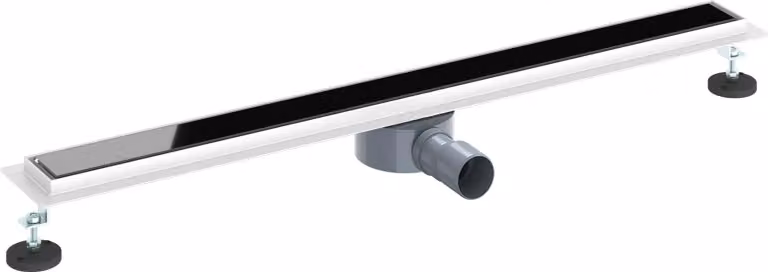 Scarico doccia con copertura in vetro e sifone a 360° 90 cm