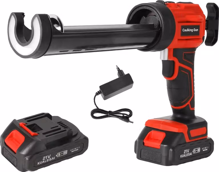 Pistola elettrica per sigillare, 4 velocità regolabili, massimo 18V, impugnatura gommata antiscivolo, con 1X batteria
