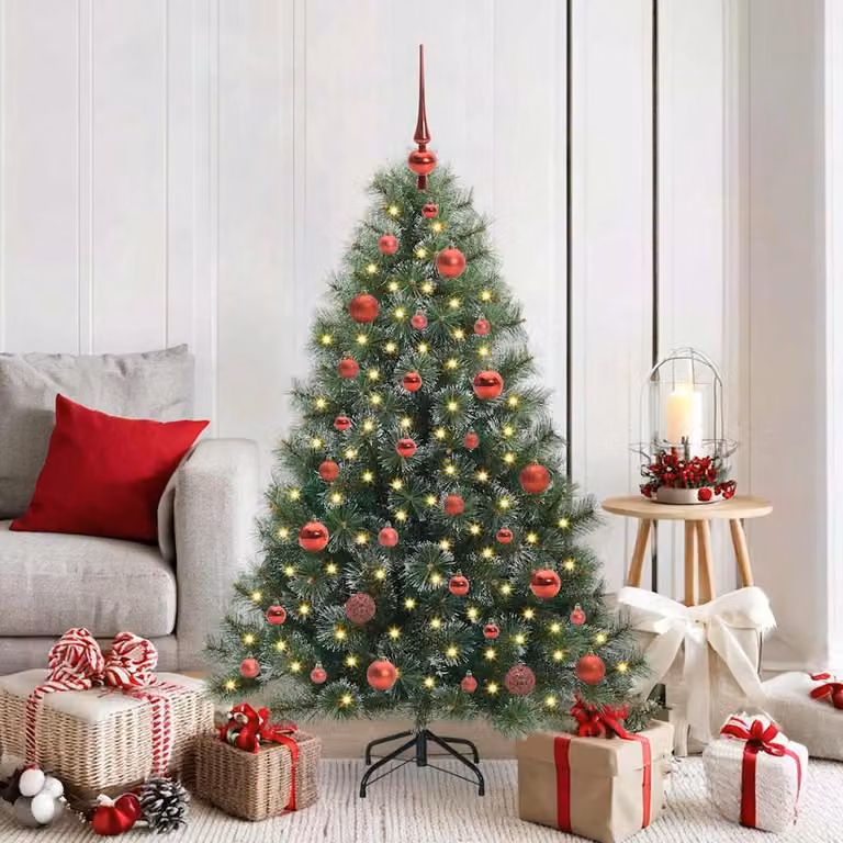 Maison Exclusive - Albero di Natale artificiale con 150 LED, verde, 150 cm, in PE e PVC