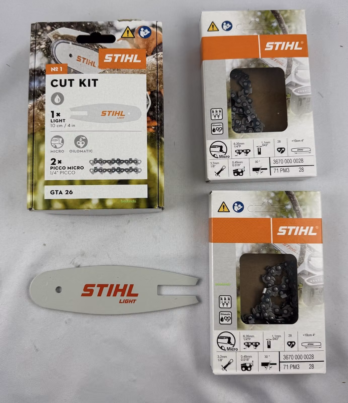 STIHL CUT KIT 1 GTA26 30070009900, guida 30070030101 + 36700000028