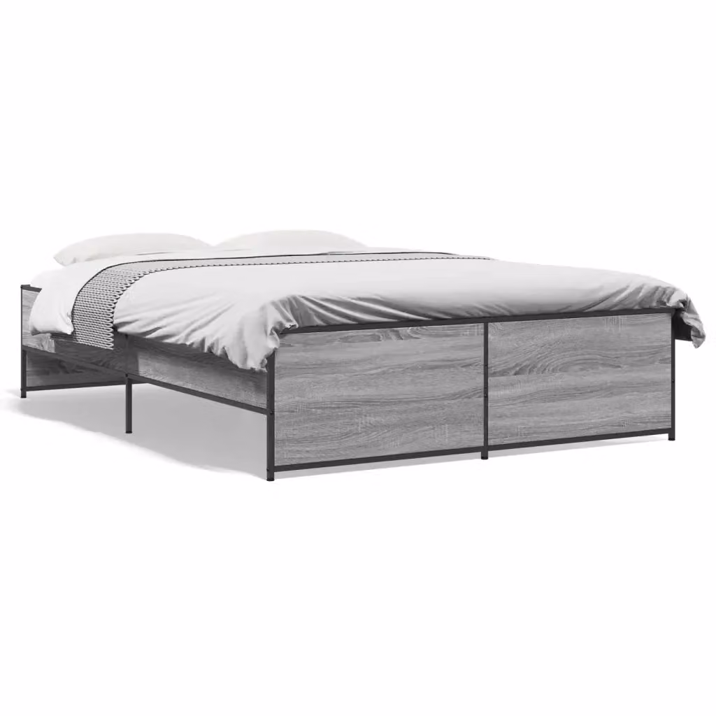 Giroletto vidaXL Grigio in Legno e Metallo L: 120 cm, P: 200 cm – 2