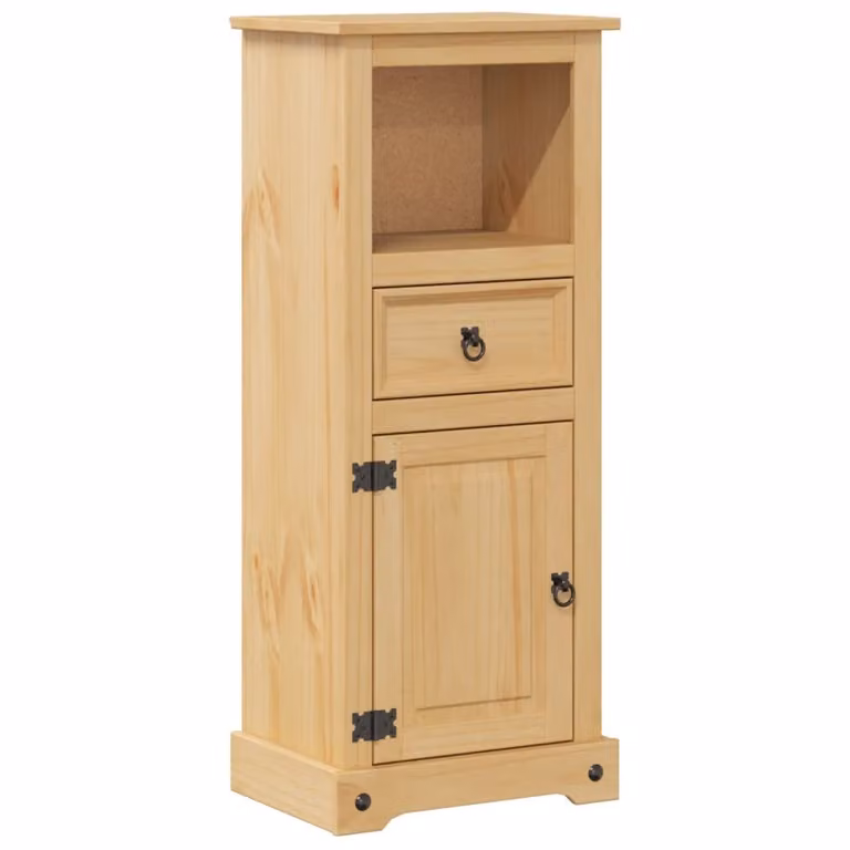 Mobile da Bagno 45x33x110 cm in Legno Massello di Pino
