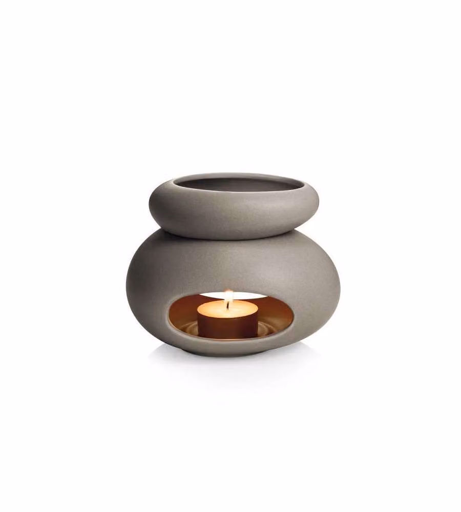 Tescoma Diffusore Oli Essenziali Ceramica Grigia 14 cm Aromaterapia