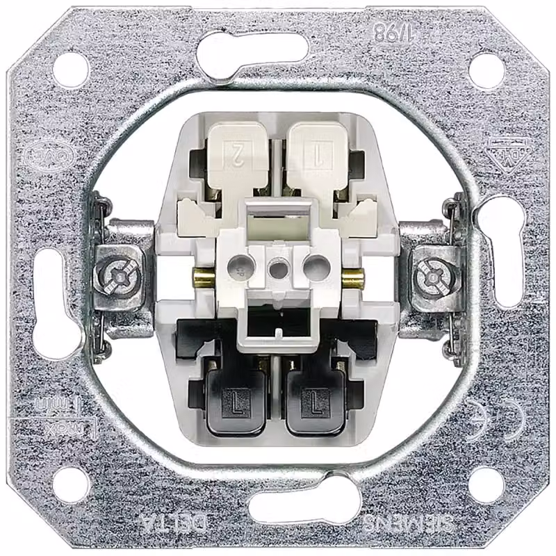 Siemens 5TA2132, interruttore a pulsante, metallo, multicolore, grado di protezione IP20, montaggio su guida DIN, 10 A