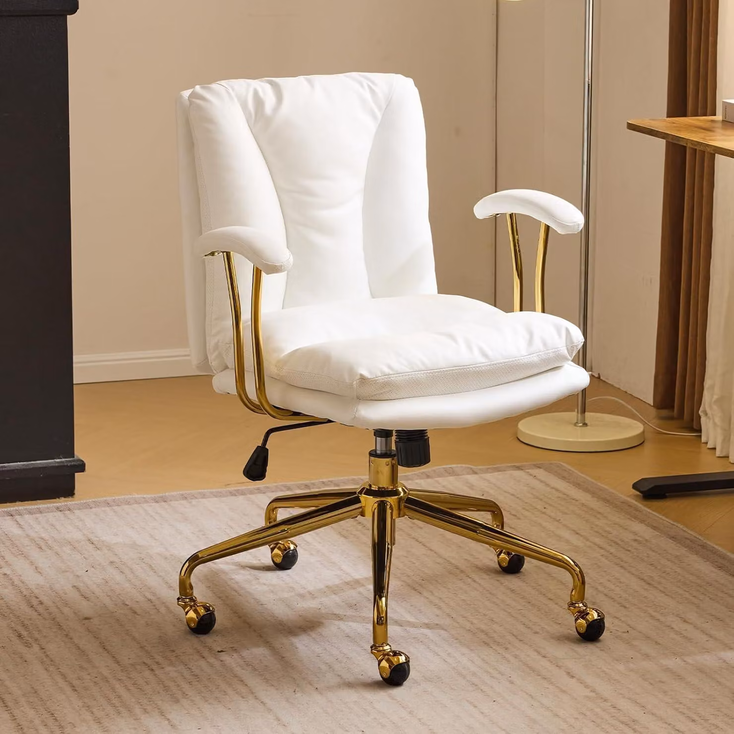 Sedia da ufficio - Sedia per ufficio - Sedia girevole - Sgabello da scrivania - Sedia ergonomica - Altezza regolabile